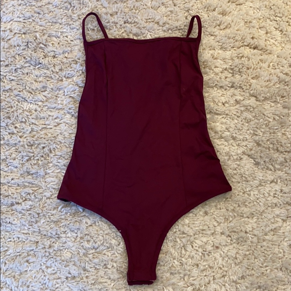 Free People Intimately V Back Bodysuit XS
